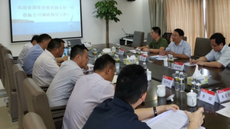 省国资委副主任蔡君莅临天汇能源调研指导工作