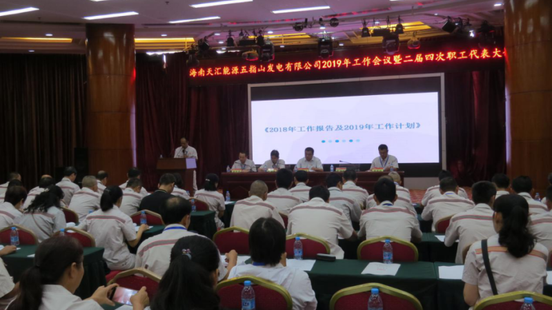 努力至上，责任至心，狠抓任务，再创佳绩 &mdash;&mdash;五指山发电公司召开2019年工作会议暨二届四次职工代表大会