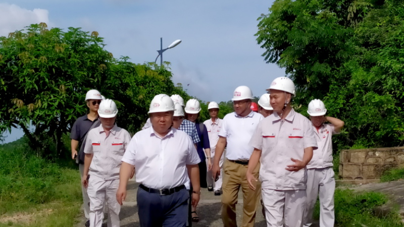 海南控股董事会一行到天汇乐东发电公司调研