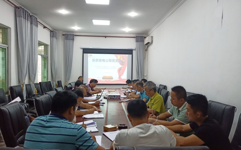 抓意识，着力提升防治能力；抓责任，强化目标任务落实；抓治理，加大源头防治力度 ---乐东发电公司党支部召开党员集中学习会