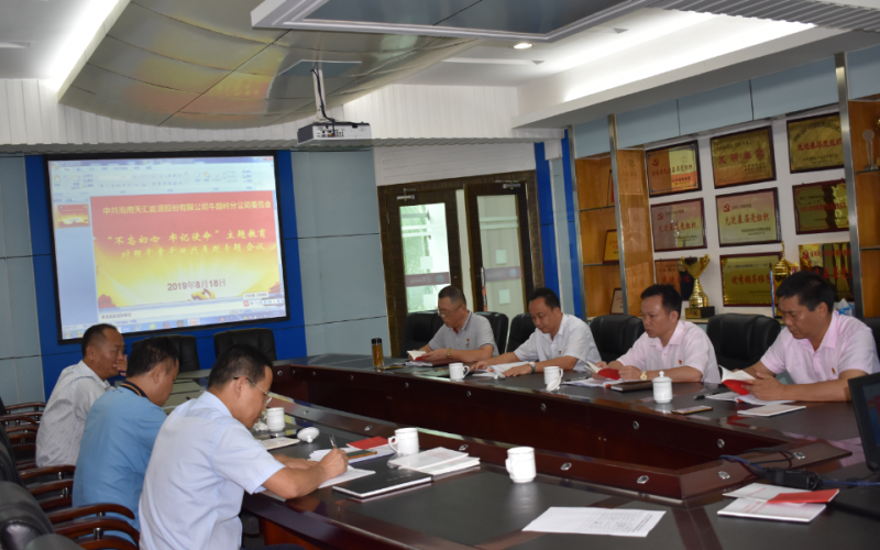 增强党章党规意识  维护党章党规权威&mdash;&mdash;牛路岭分公司党委召开&ldquo;不忘初心、牢记使命&rdquo;主题教育对照党章党规找差距专题会议