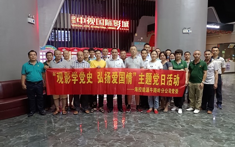 观影学党史  弘扬爱国情 &mdash;&mdash;牛路岭分公司党委组织开展观影学史 弘扬爱国情主题党日活动