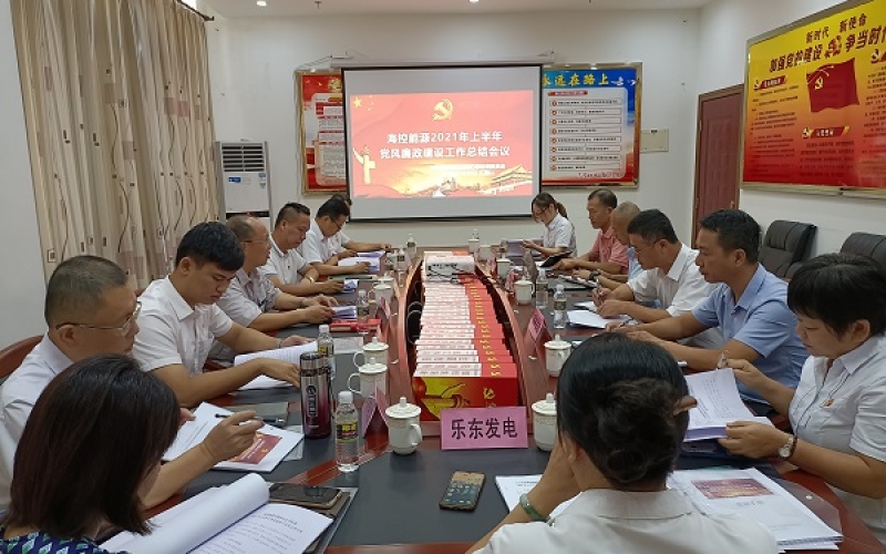 抓好作风建设   为海控能源企业发展保驾护航 &mdash;&mdash;海控能源召开2021年上半年党风廉政建设总结会议