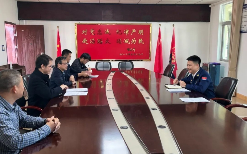 天能电力公司前往乐东县消防大队开展消防安全座谈交流活动
