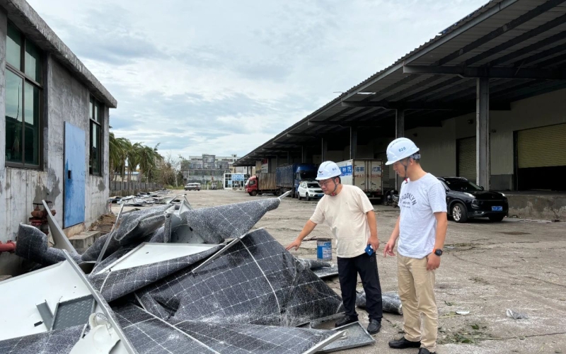 海控能源深入一线检查指导电站抗台救灾工作